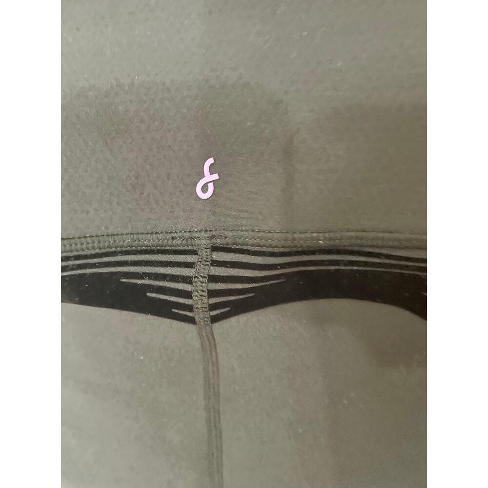 FANKA Body Sculpt Leggings Black Flocked Compression High Rise Womens M - Picture 7 of 12